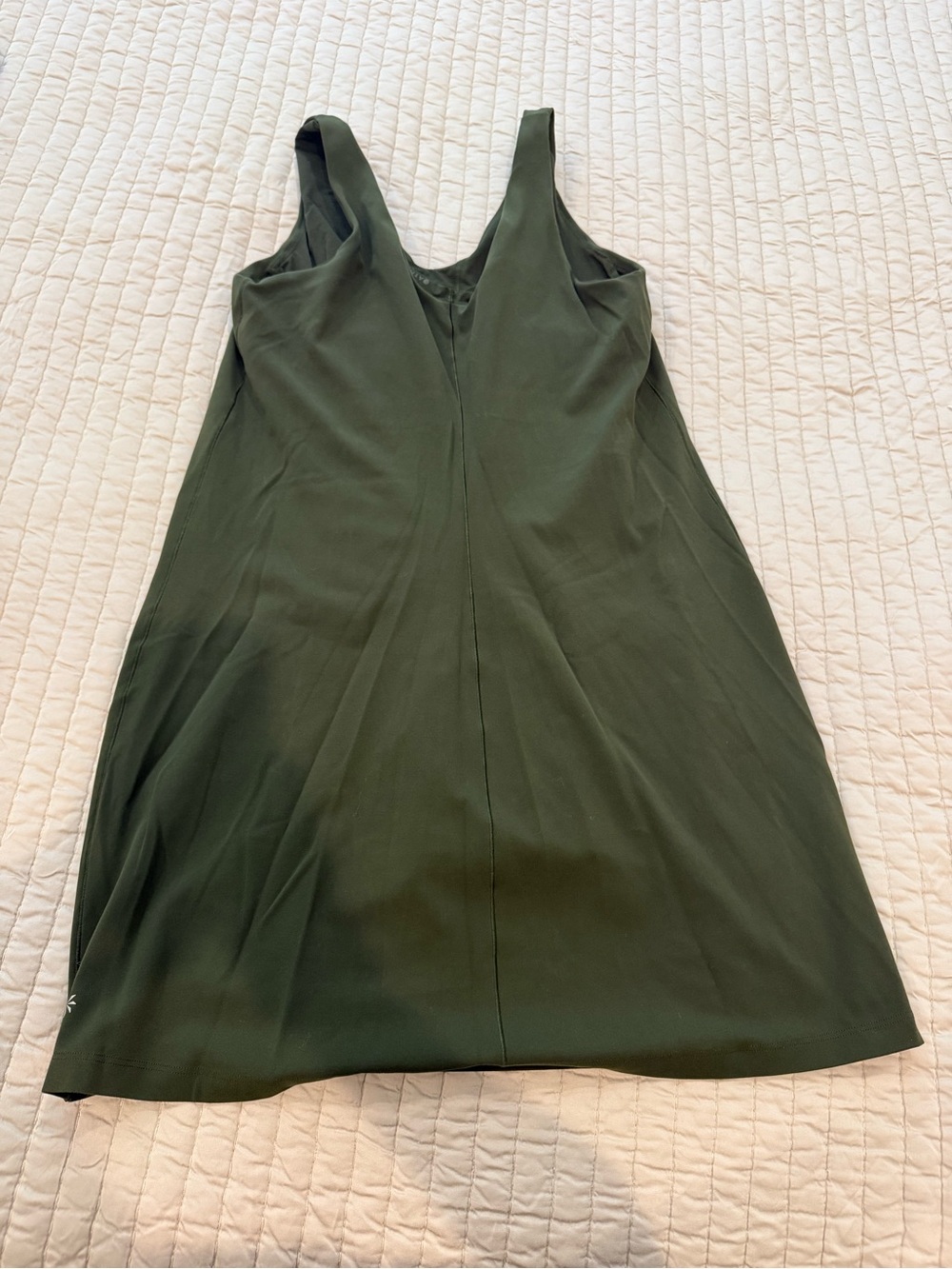 Athleta Transcend Dress in Aspen Olive